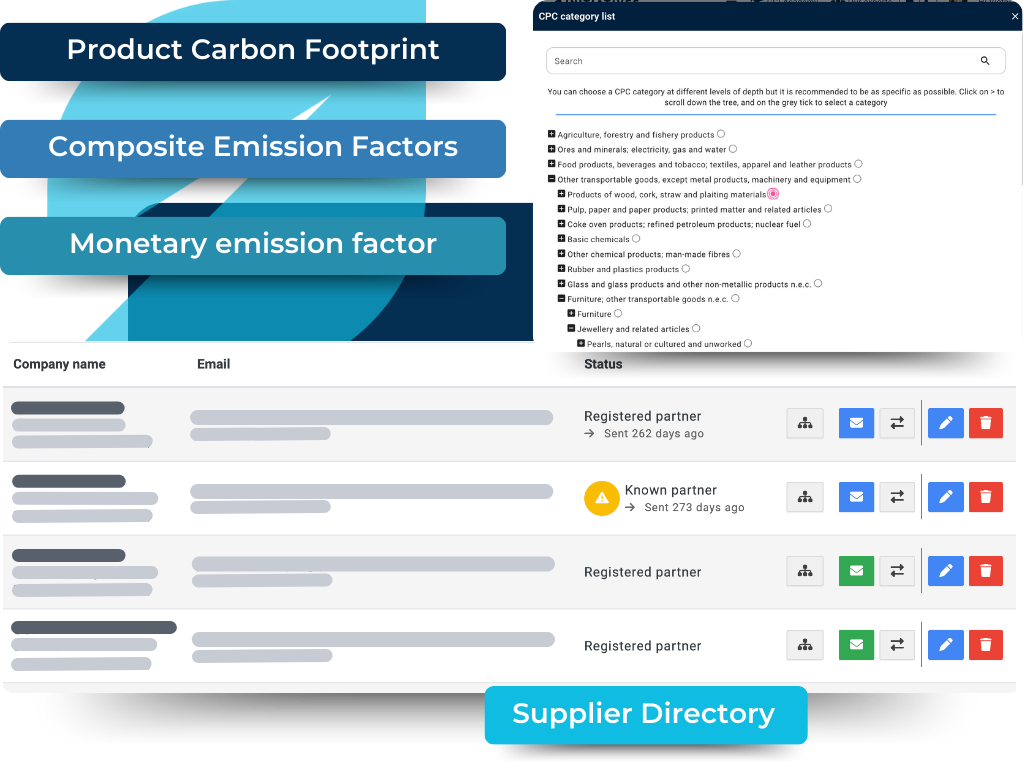 PCF suppliers illustration